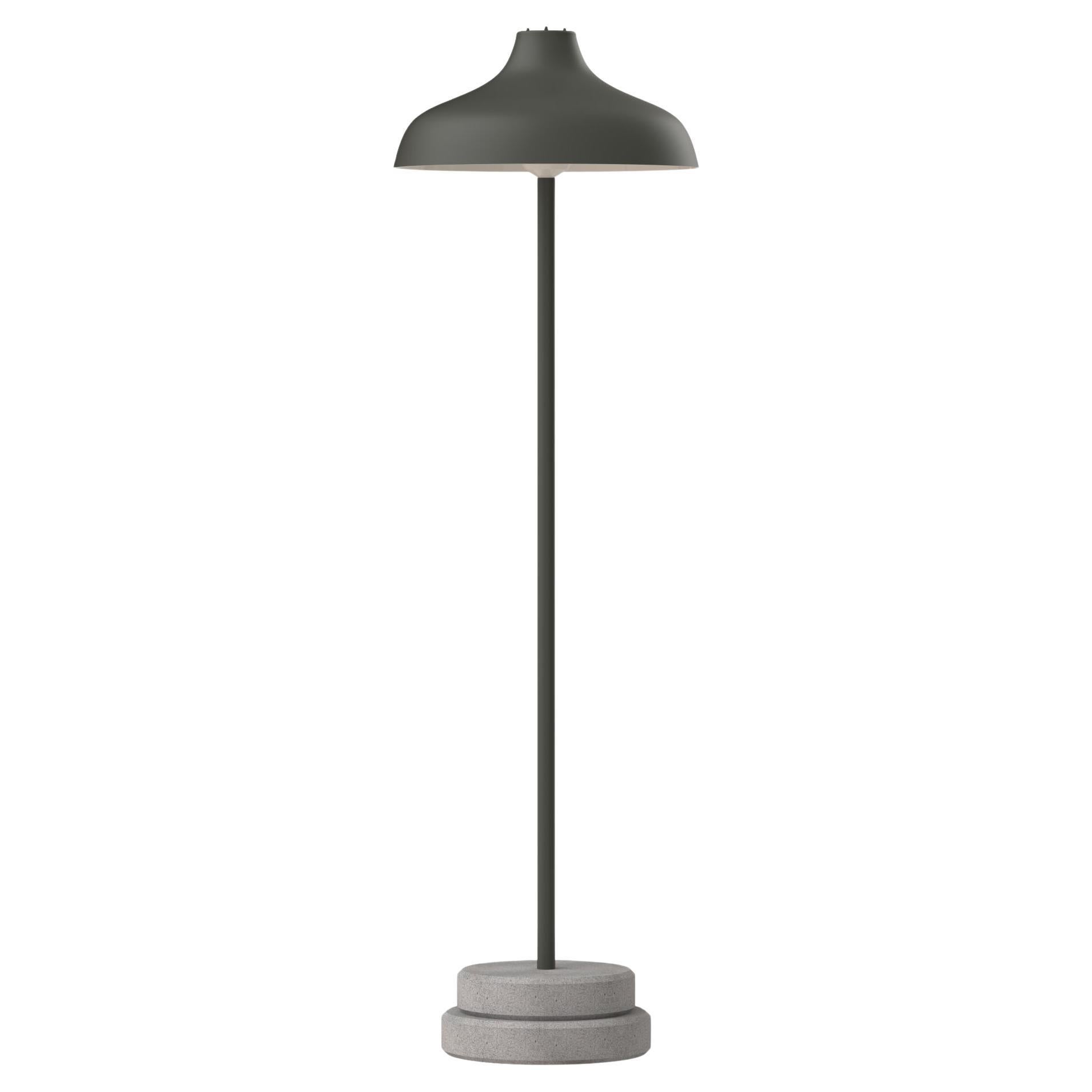 Ignazio Gardella 'Pagoda Piantana' Floor Lamp for Tato Italia in Stone Gray For Sale