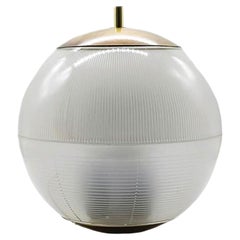 Ignazio Gardella per Azucena Attrib. Lampada da Tavolo in Vetro e Ottone, Italia