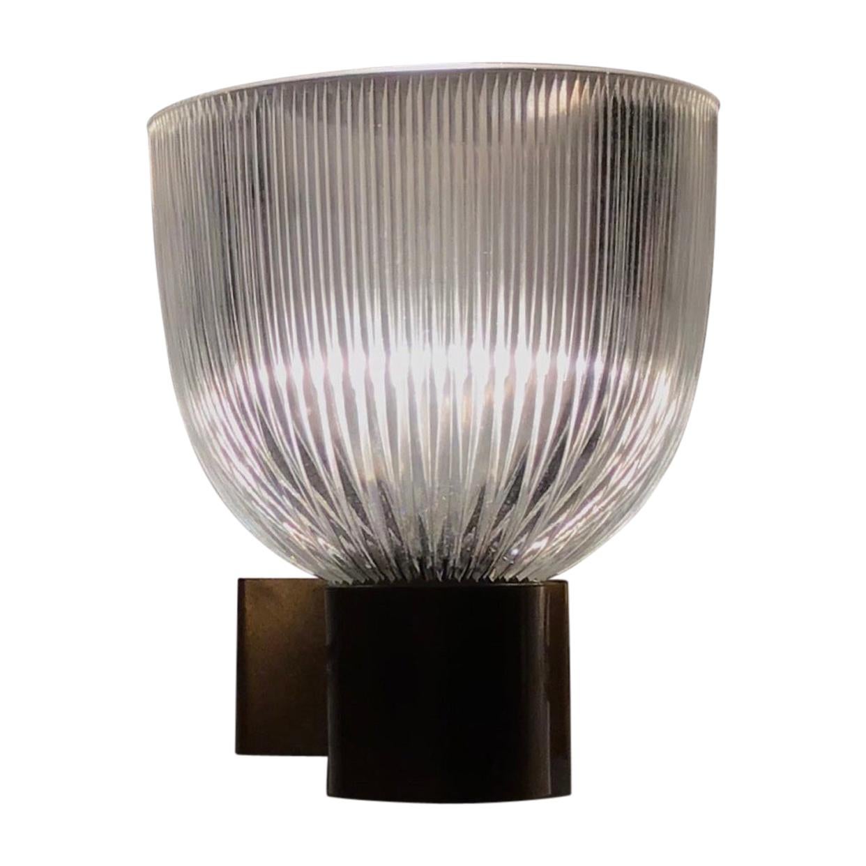 Ignazio Gardella Appliques en verre et laiton:: 1960:: Italie en vente