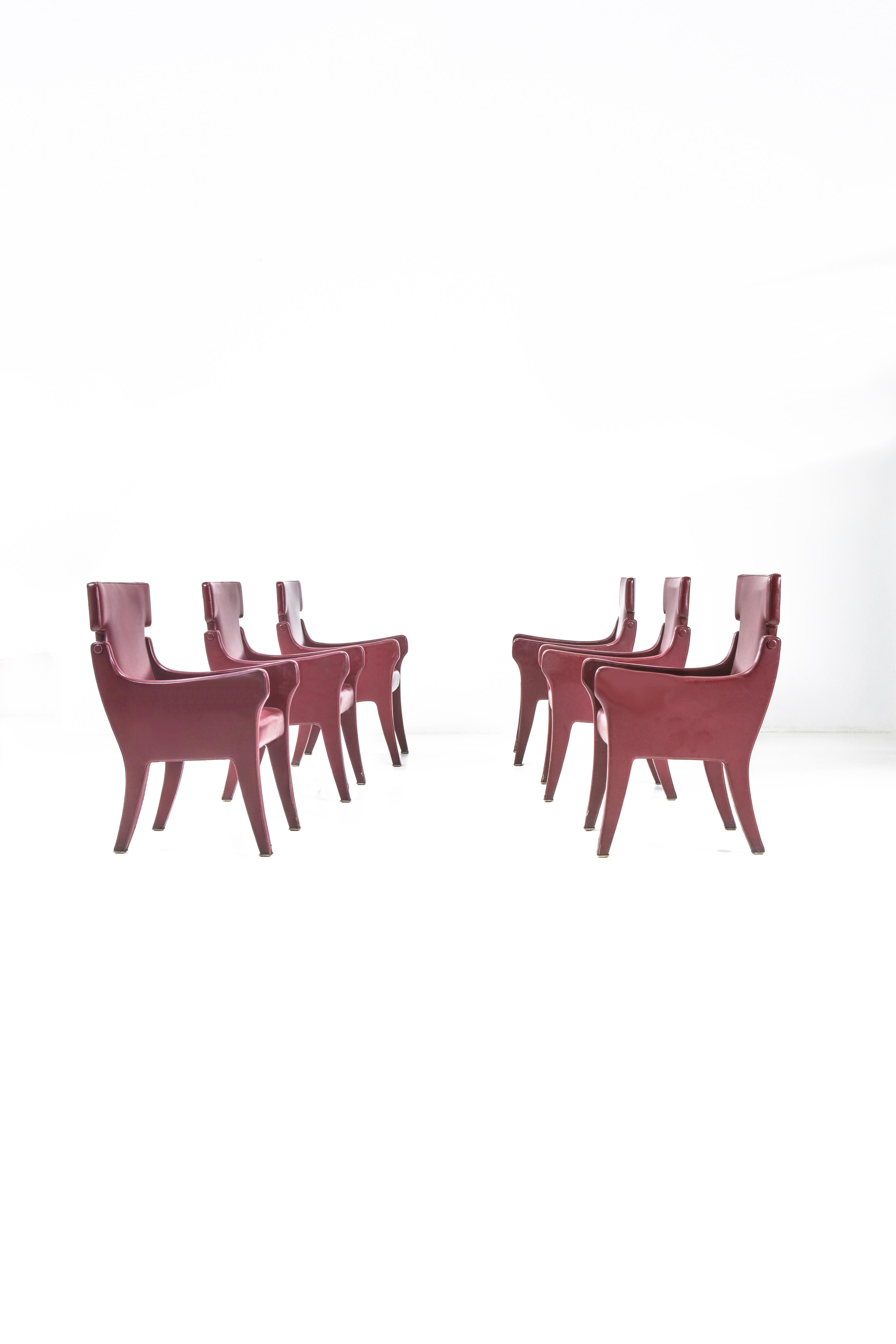 Six fauteuils P10 d'Ignazio Gardella pour Azucena, design italien 1963 Bon état - En vente à Milan, IT