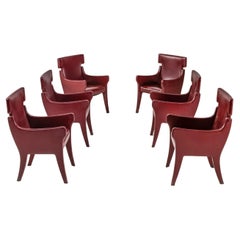 Vintage Ignazio Gardella Six armchairs P10 for Azucena, Italian Design 1963