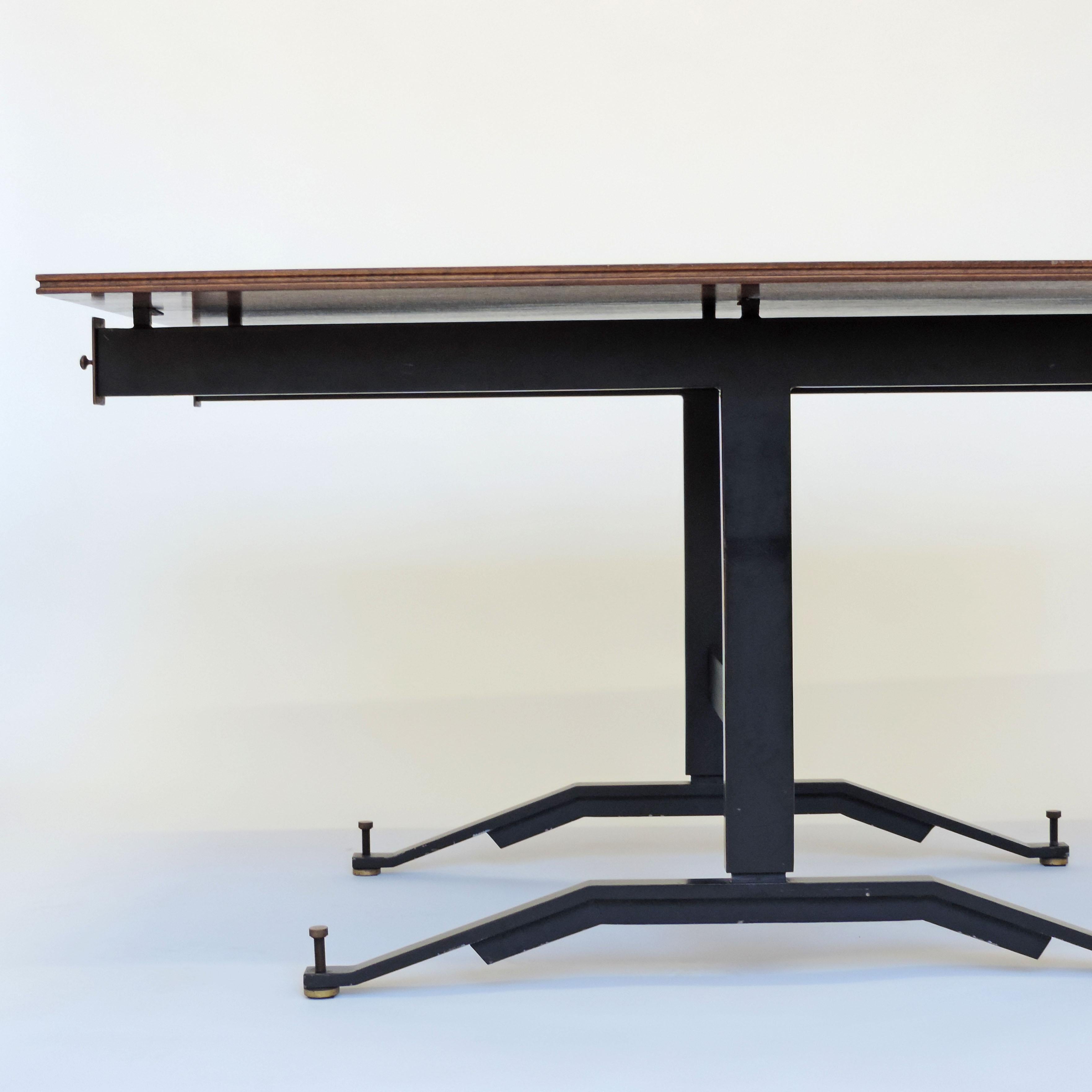 Ignazio Gardella T4 Extendable Dining Table for Azucena, Italy, 1950s For Sale 2