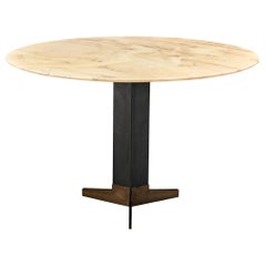 Table en marbre et métal attribuée à Ignazio Gardella, datant d'environ 1958