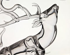 Igor Balbi, gobelet d'Esope le cerf au bord de la rivière Murano, années 1990