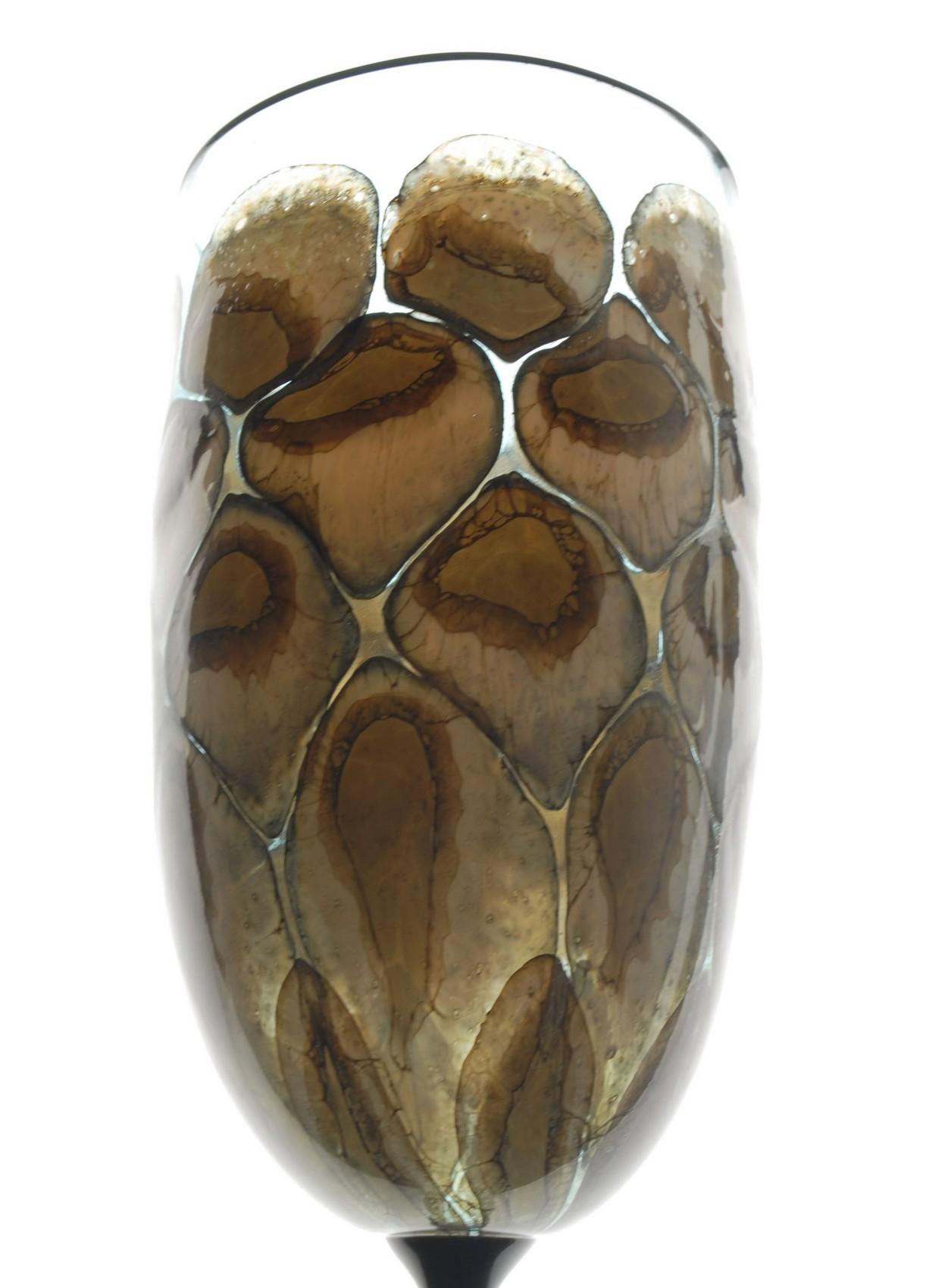 Igor Balbi Murano Pauly Venecia Pareja de copas de cristal de Murano turquesa en Excelente estado para la venta en Tavarnelle val di Pesa, Florence