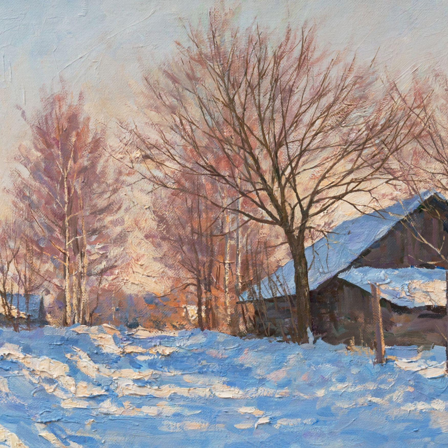 Frosty Morning, Painting, Oil on Canvas 3