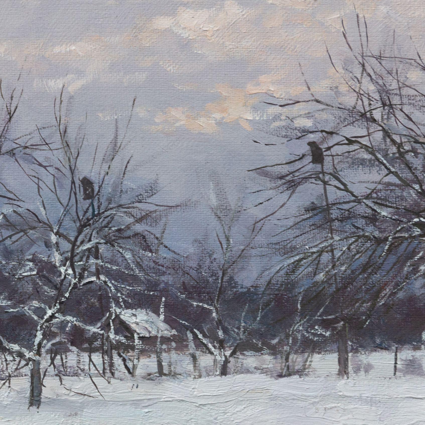 Winter Panorama, Painting, Oil on Canvas 3
