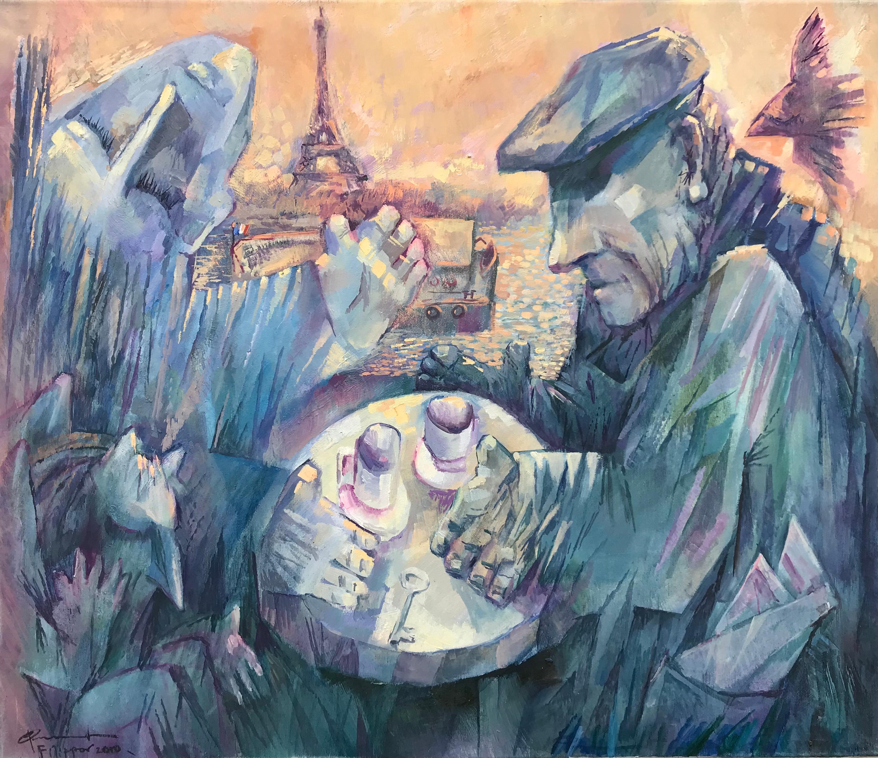 The Meeting in Paris - Painting by  Igor Filippov