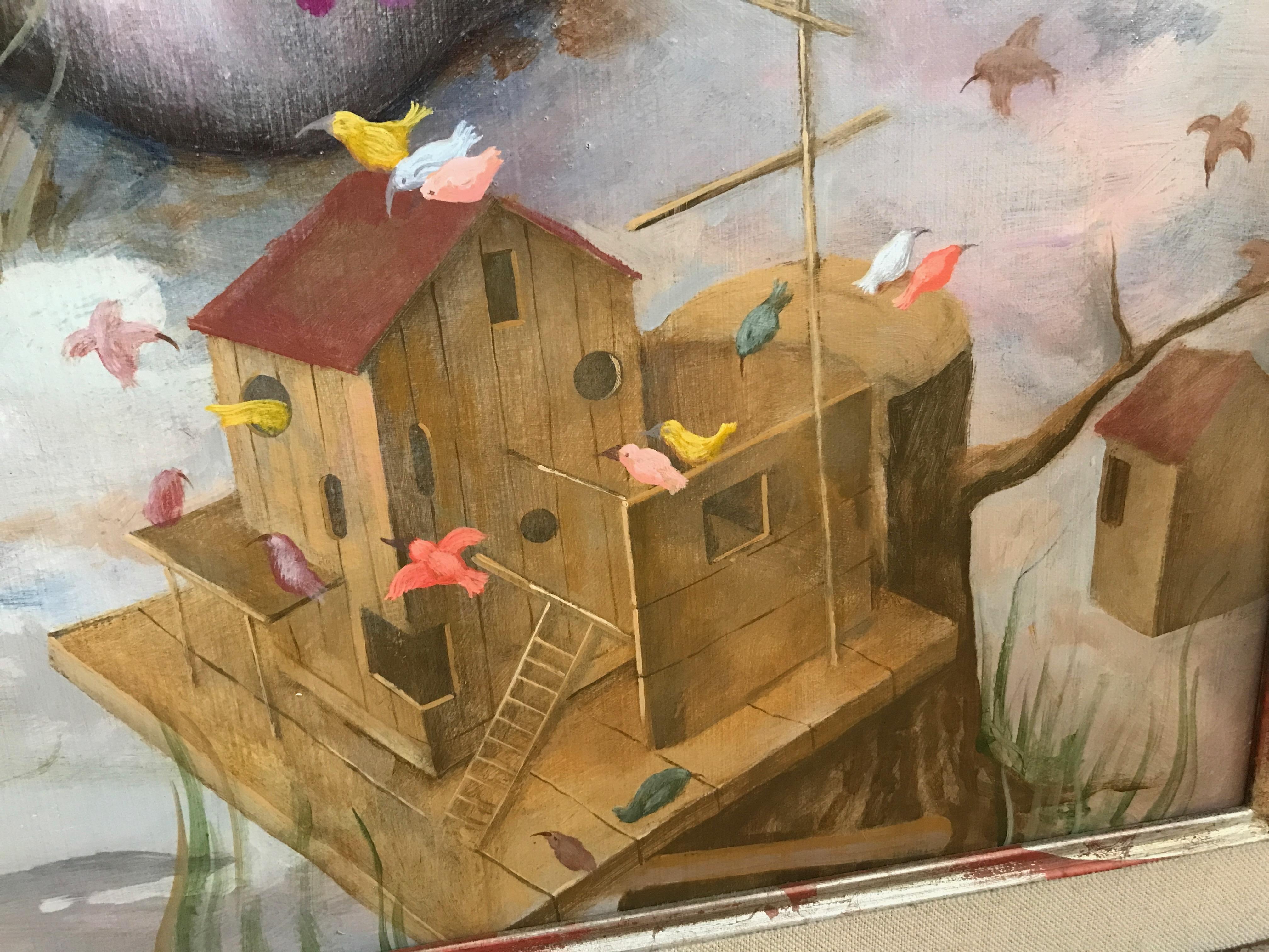 Kosta Kostacis mit seinen Hummelvögeln Figurative Populärszene in einer Renaissance-Szene im Angebot 3