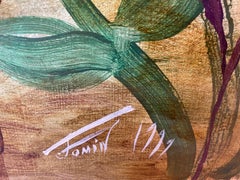 Chi sono io per essere il tuo amante segreto? Paesaggio figurativo di grande formato con figure