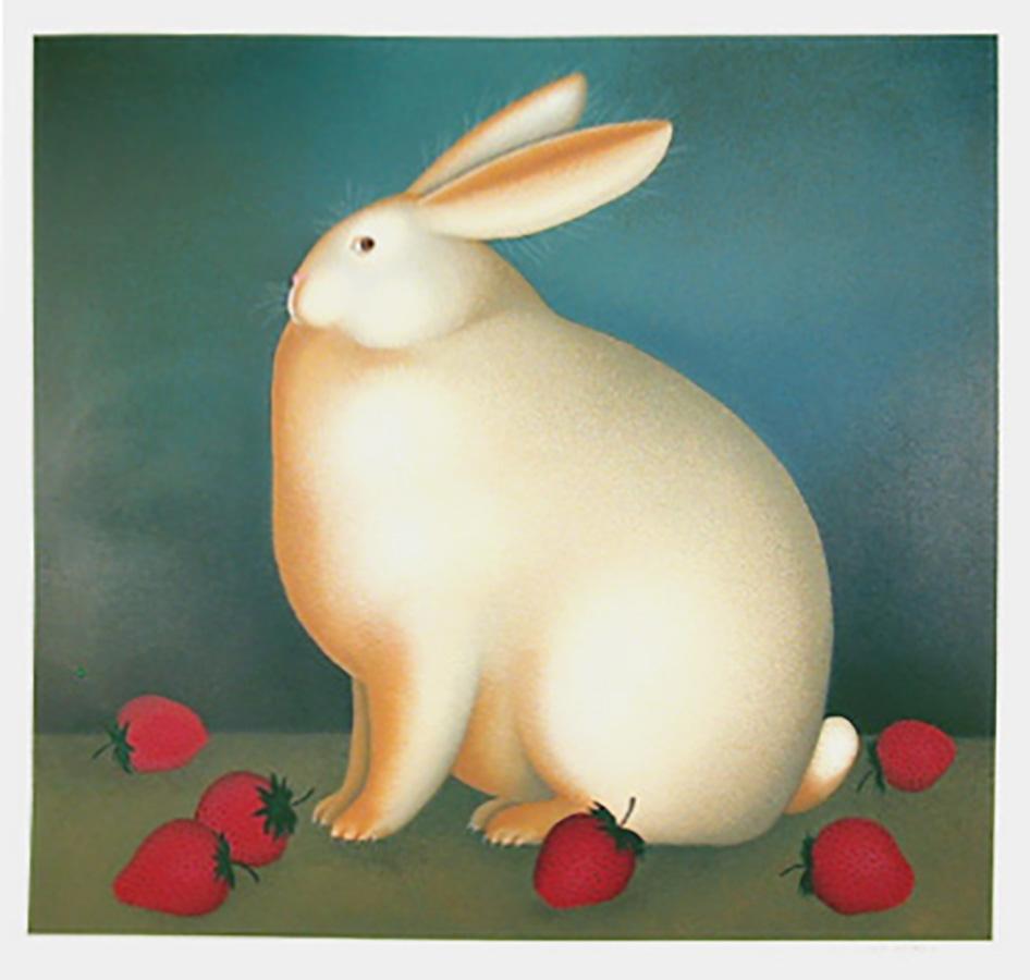 igor galanin rabbit with strawberries