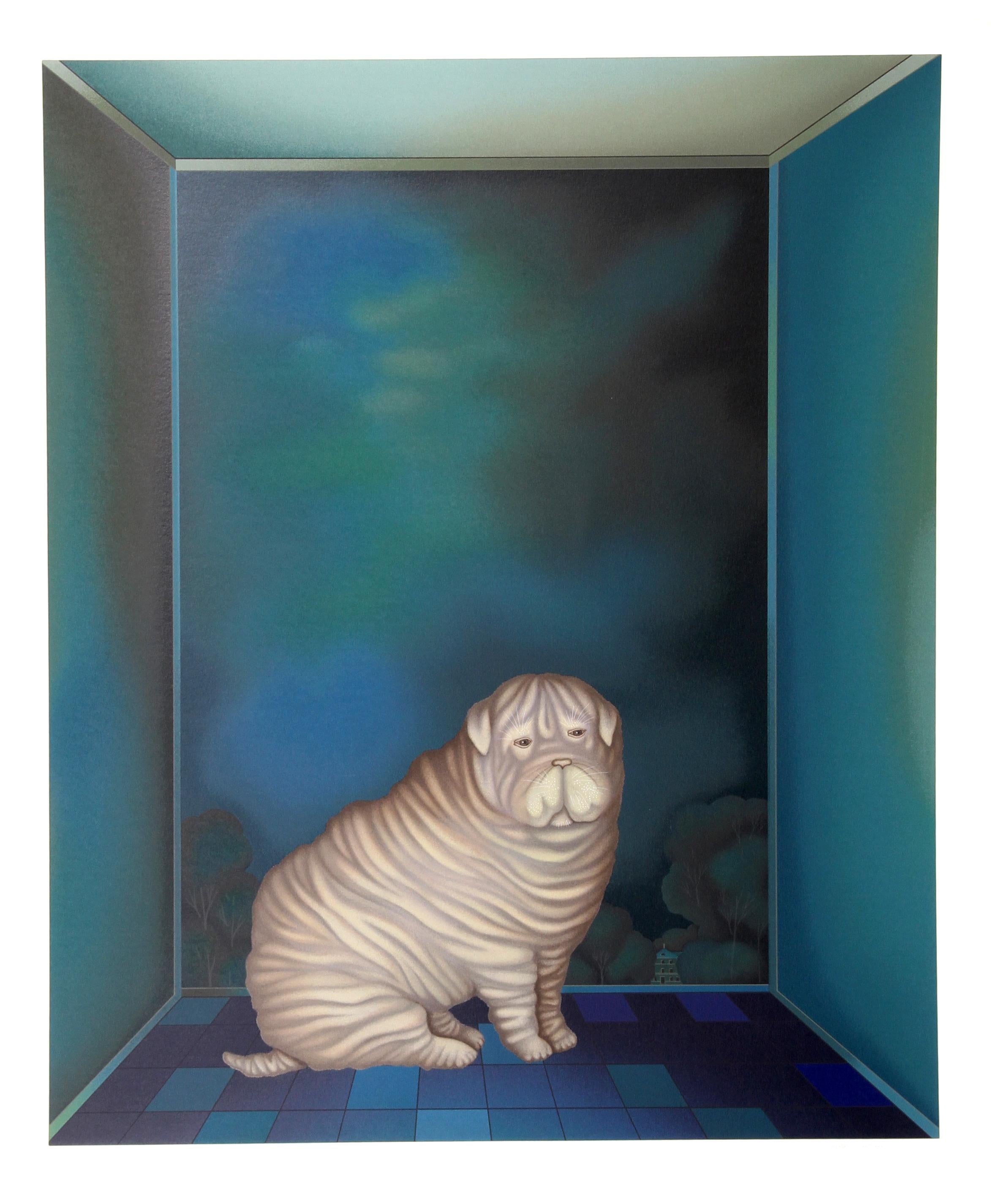Artist: Igor Galanin, Russian/American (1937 -  )
Title: Shar-Pei 
Year: circa 1985 
Medium: Serigraph, signed and numbered in pencil
Edition: 50
Paper Size: 42.5 in. x 35.5 in. (107.95 cm x 90.17 cm)