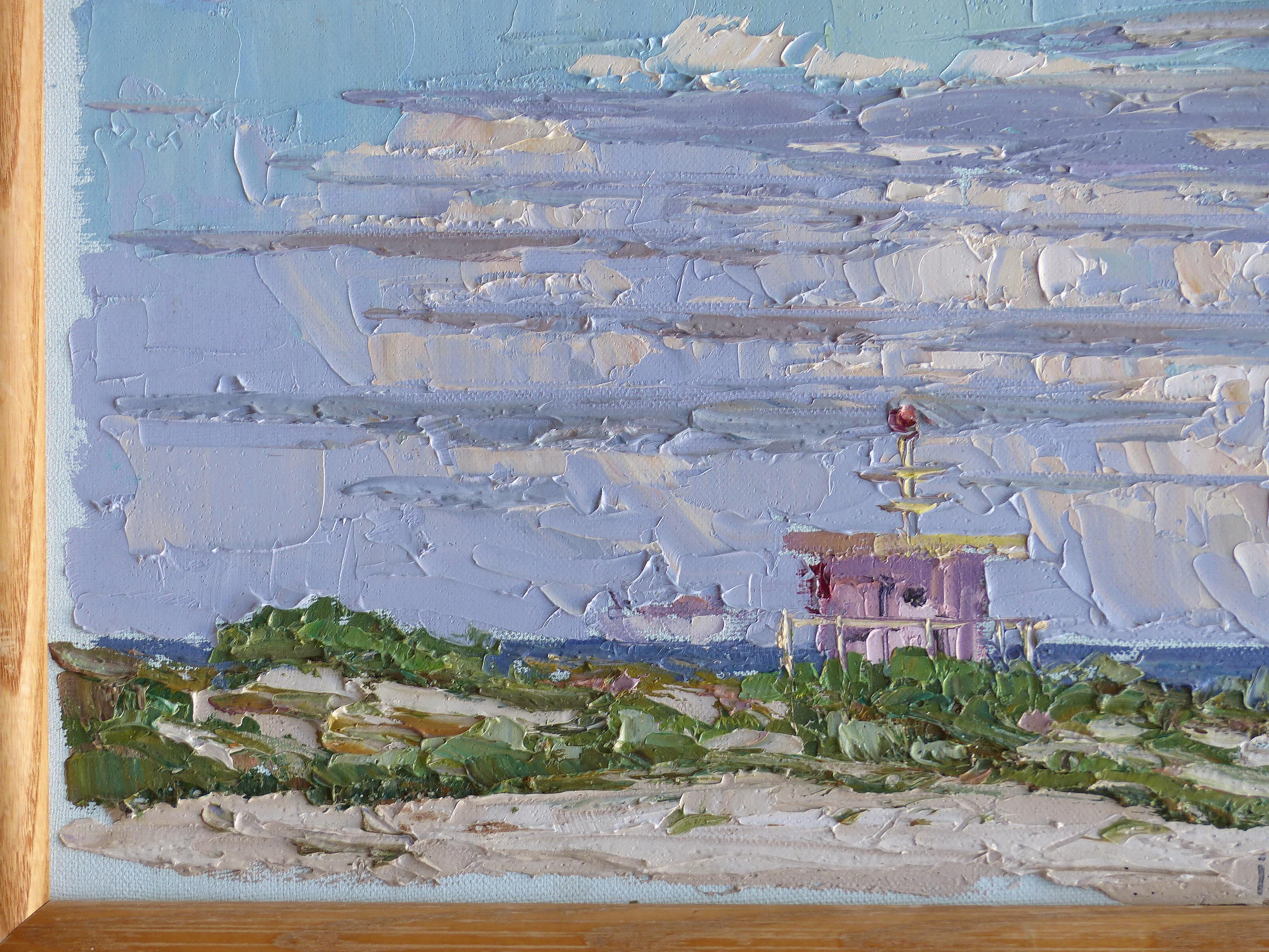 Igor Korotash Oil Painting on Canvas of Miami Beach ‘B1957 Russian/American’

Offered for sale is an oil on canvas by Russian American artist Igor Korotash. This painting has a great deal of texture achieved with the use of a palette knife. Signed
