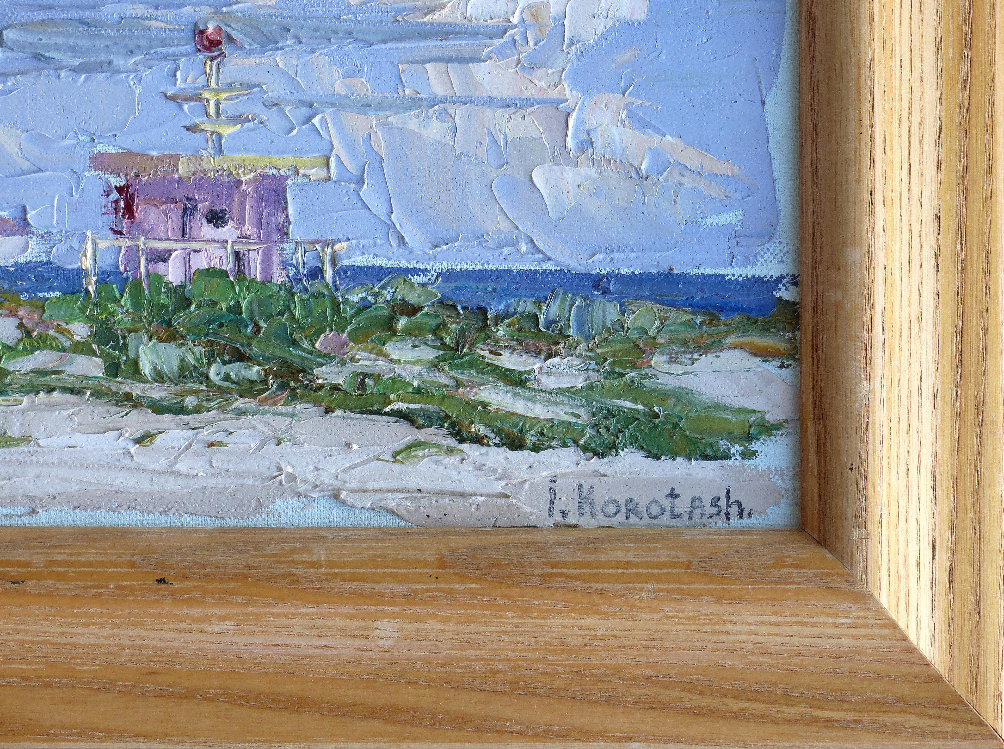 20th Century Igor Korotash Oil Painting on Canvas of Miami Beach ‘B1957 Russian/American’ For Sale