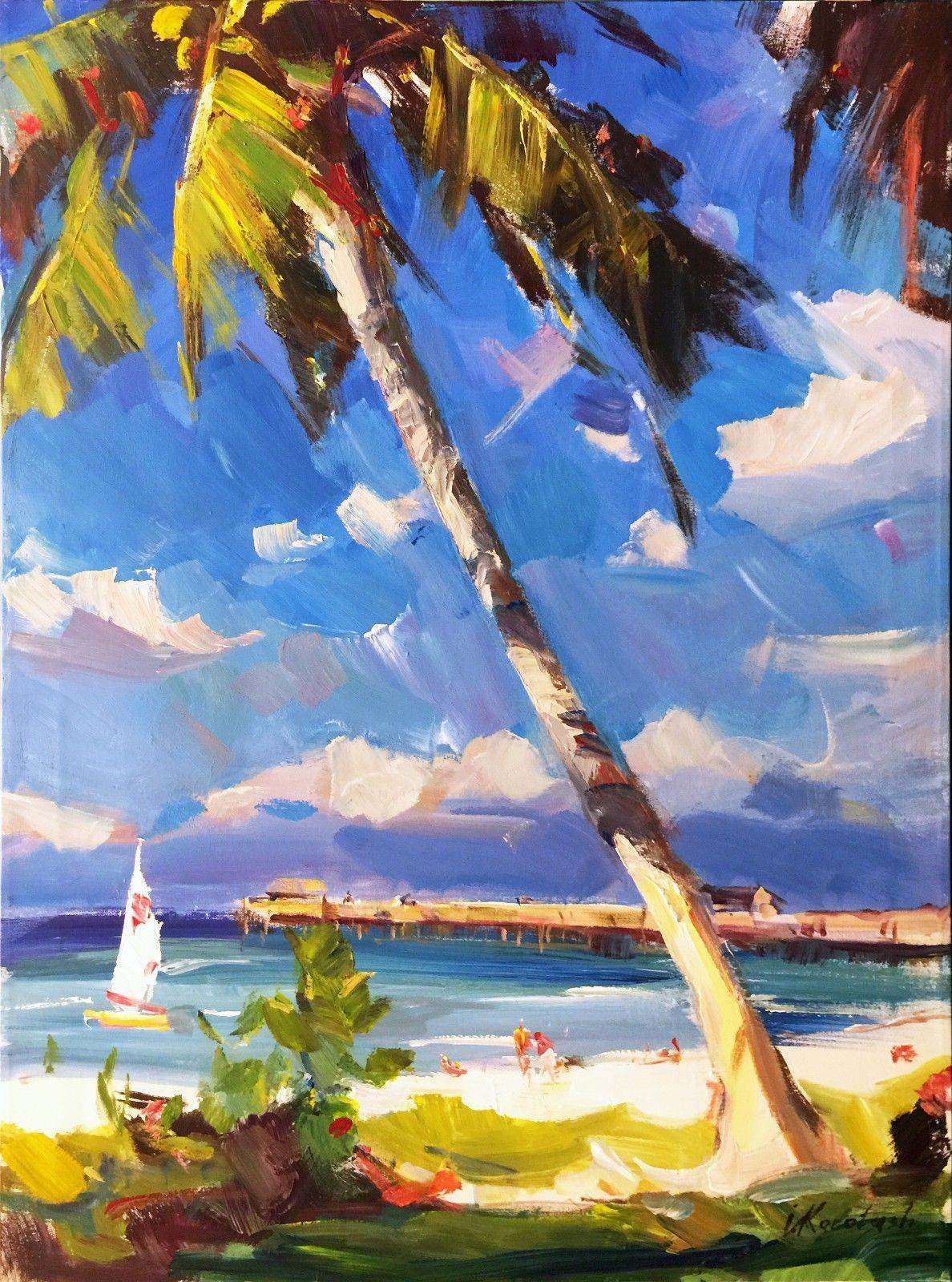 Igor Korotash Figurative Painting - PICTURESQUE (FLORIDA BEACH)