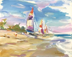 Barche a vela (dipinto originale)