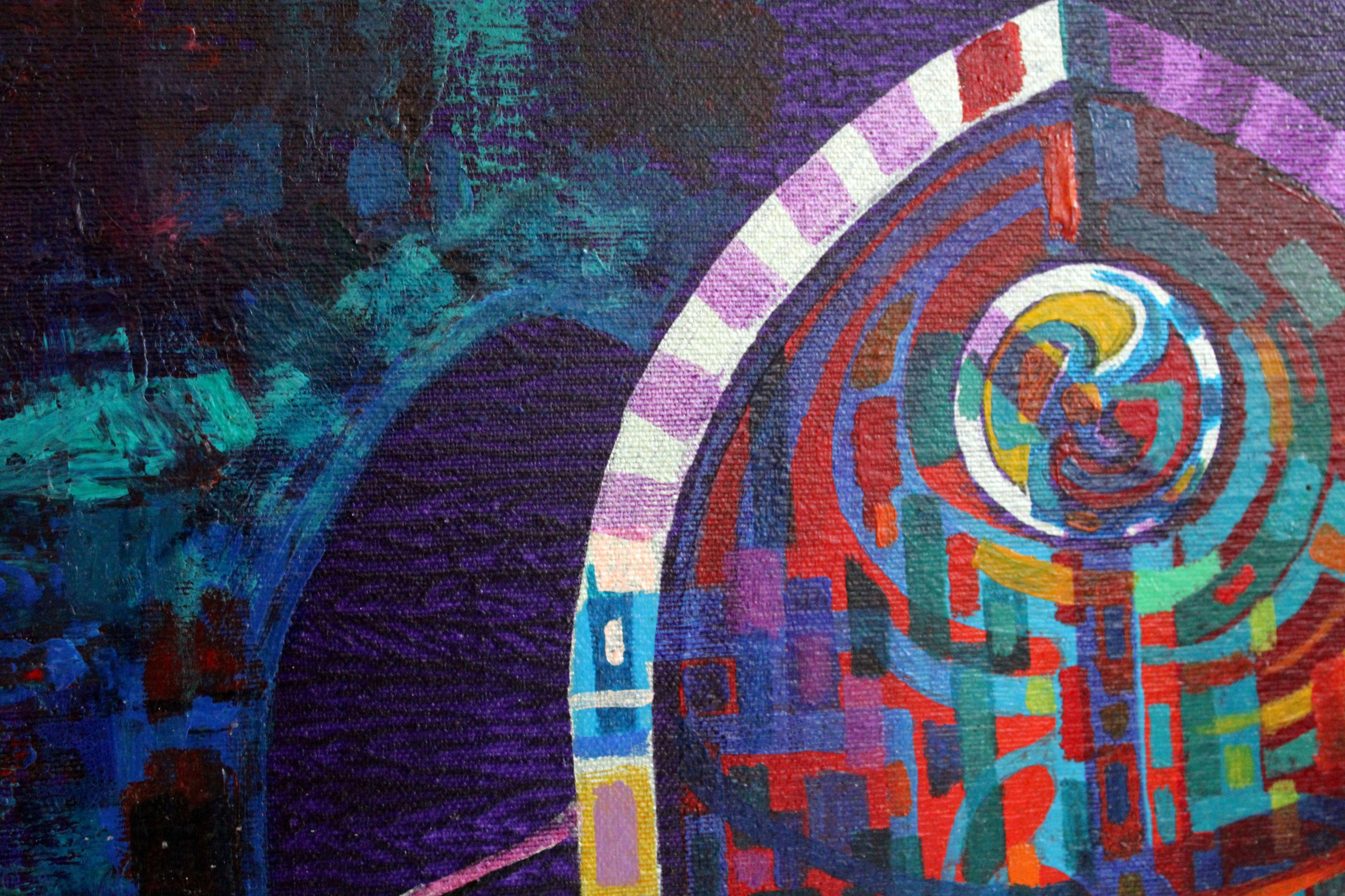 Gotico. Sfinge. 1999, tela, acrilico, oro, 80x100 cm 5