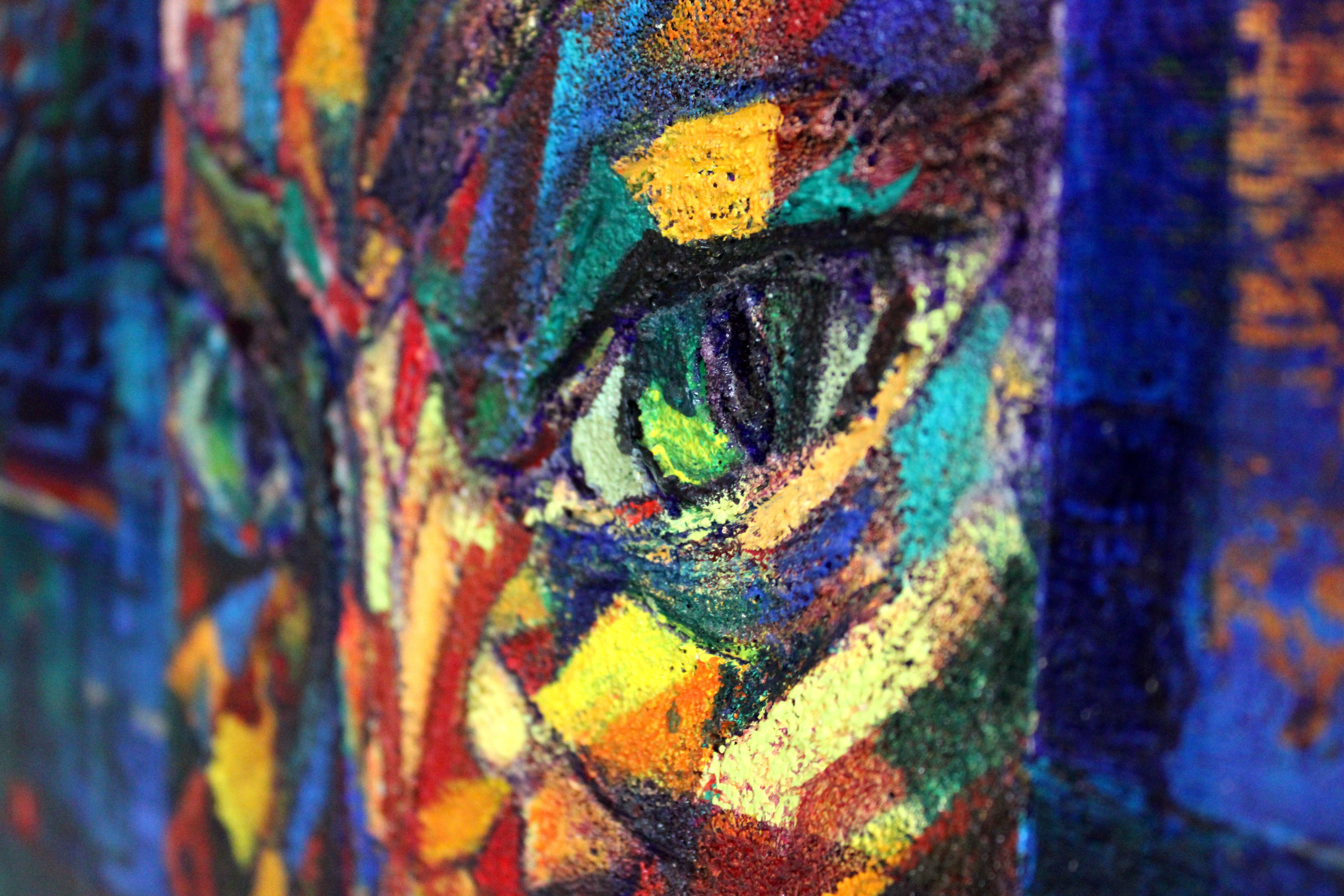 Gotico. Sfinge. 1999, tela, acrilico, oro, 80x100 cm 6