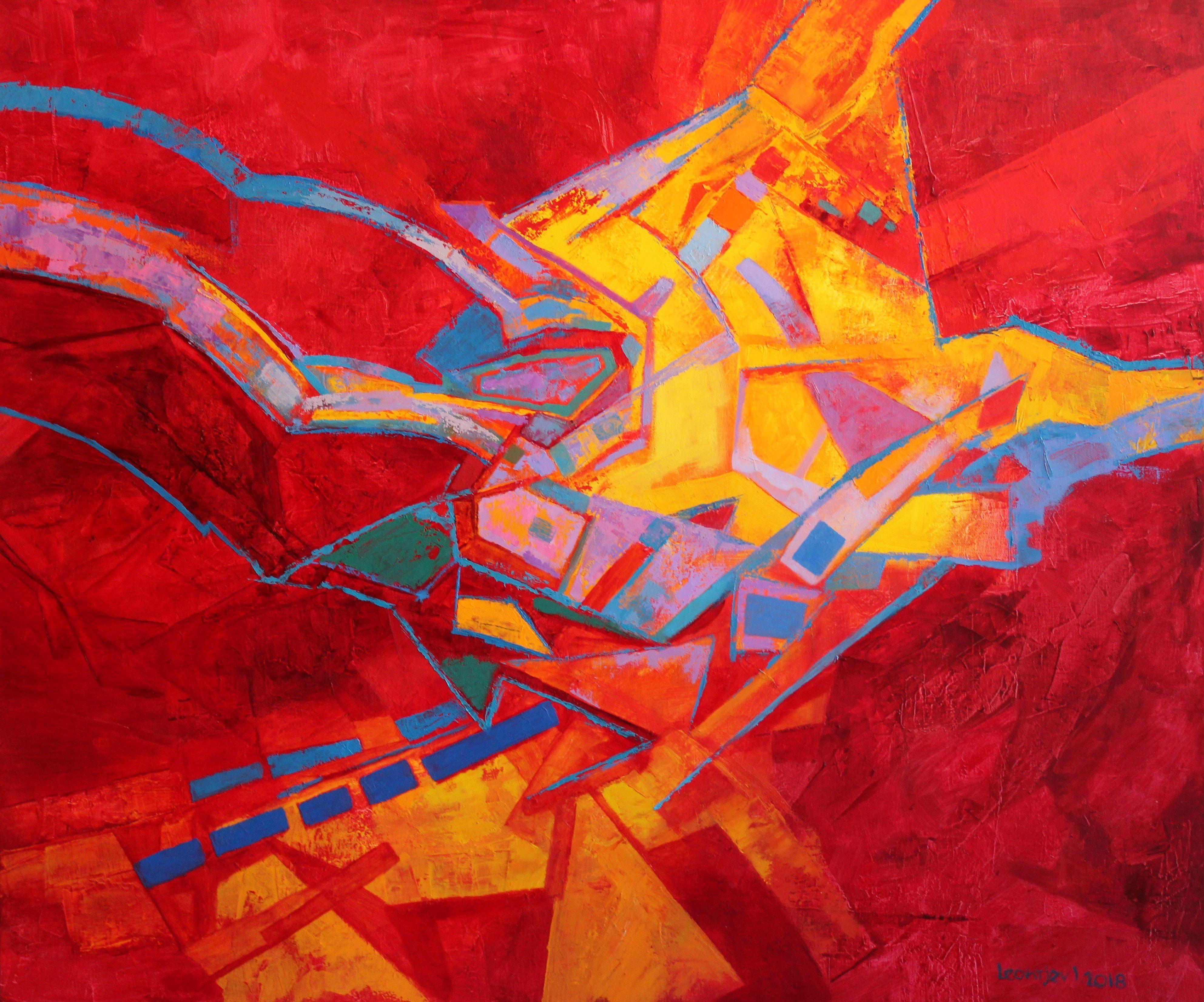 Tango rojo 2018, óleo sobre lienzo, 100x120 cm
Composición abstracta en colores rojos

Igor Leontiev (1957) - uno de los principales pintores independientes de Letonia

Nacida en Riga, Letonia.
Estudió en la Escuela de Arte de Rozental, en la