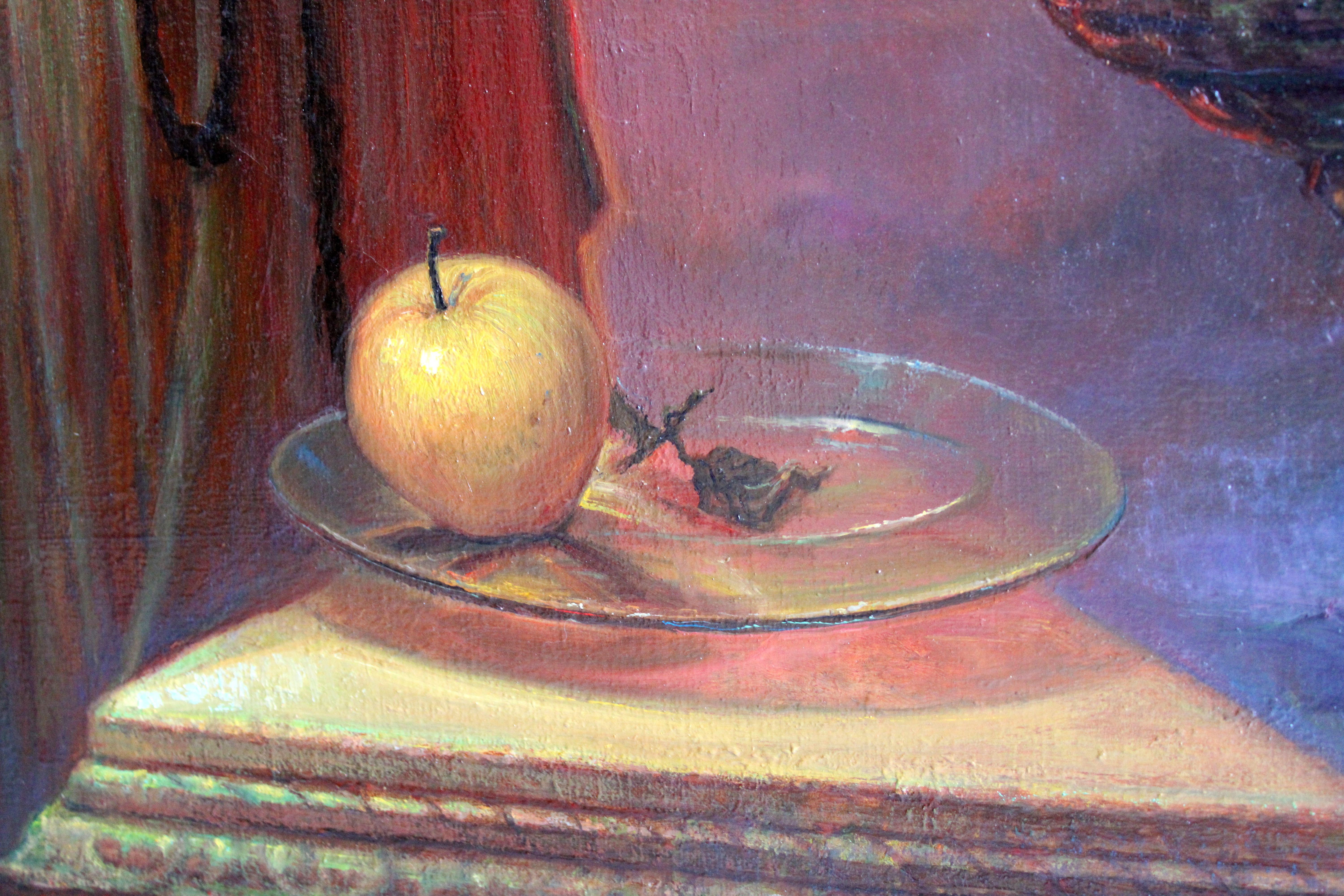 Una dedica al cuore. 1996. Olio su tela, 106x80 cm - Landscape Painting Marrone di Igor Maikov