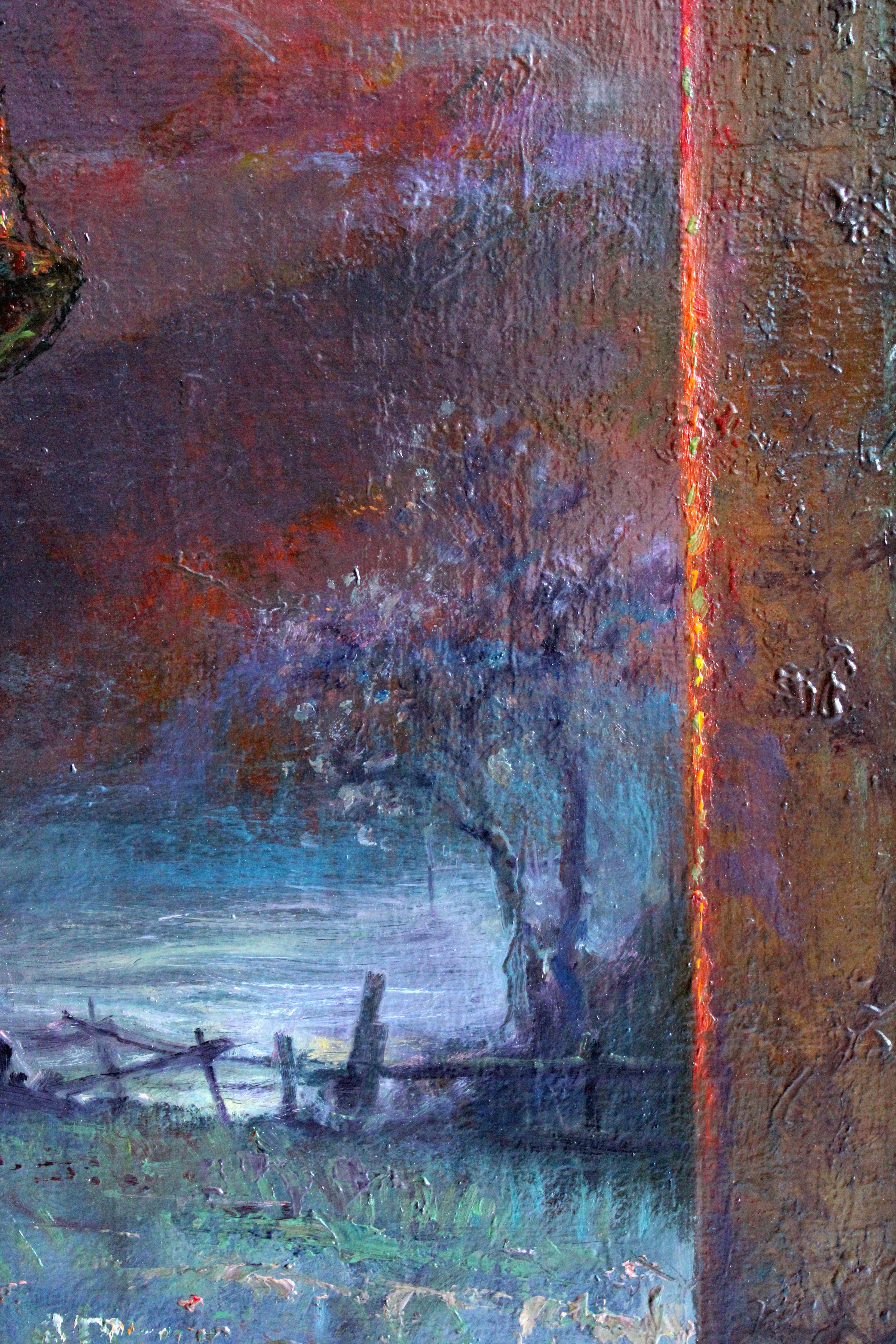 Una dedica al cuore. 1996. Olio su tela, 106x80 cm in vendita 1