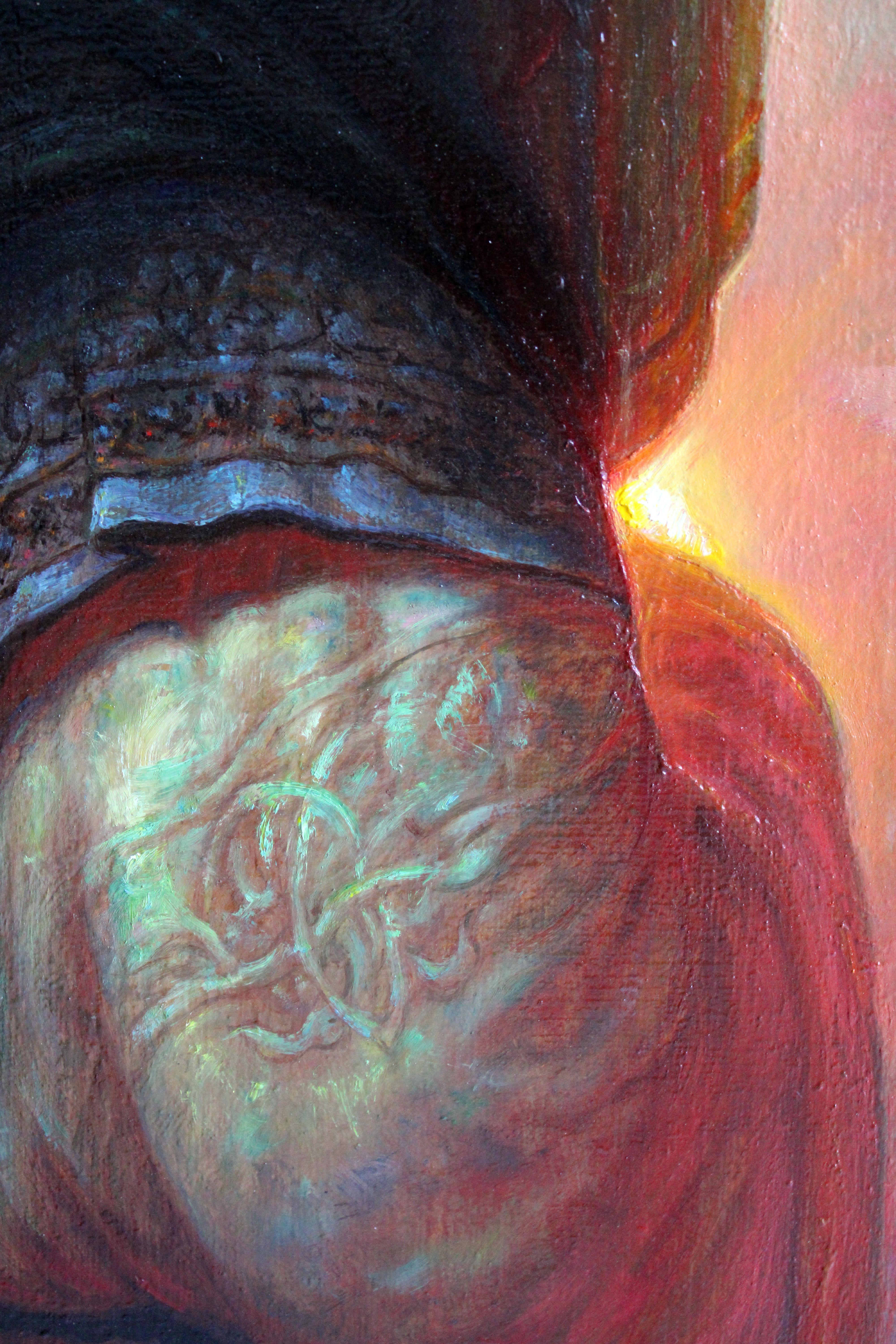 Una dedica al cuore. 1996. Olio su tela, 106x80 cm in vendita 2