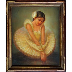 Ballerina. 2005. Canvas, hardboard, oil, 62x50 cm