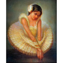 Ballerina. 2005. Canvas, hardboard, oil, 62x50 cm