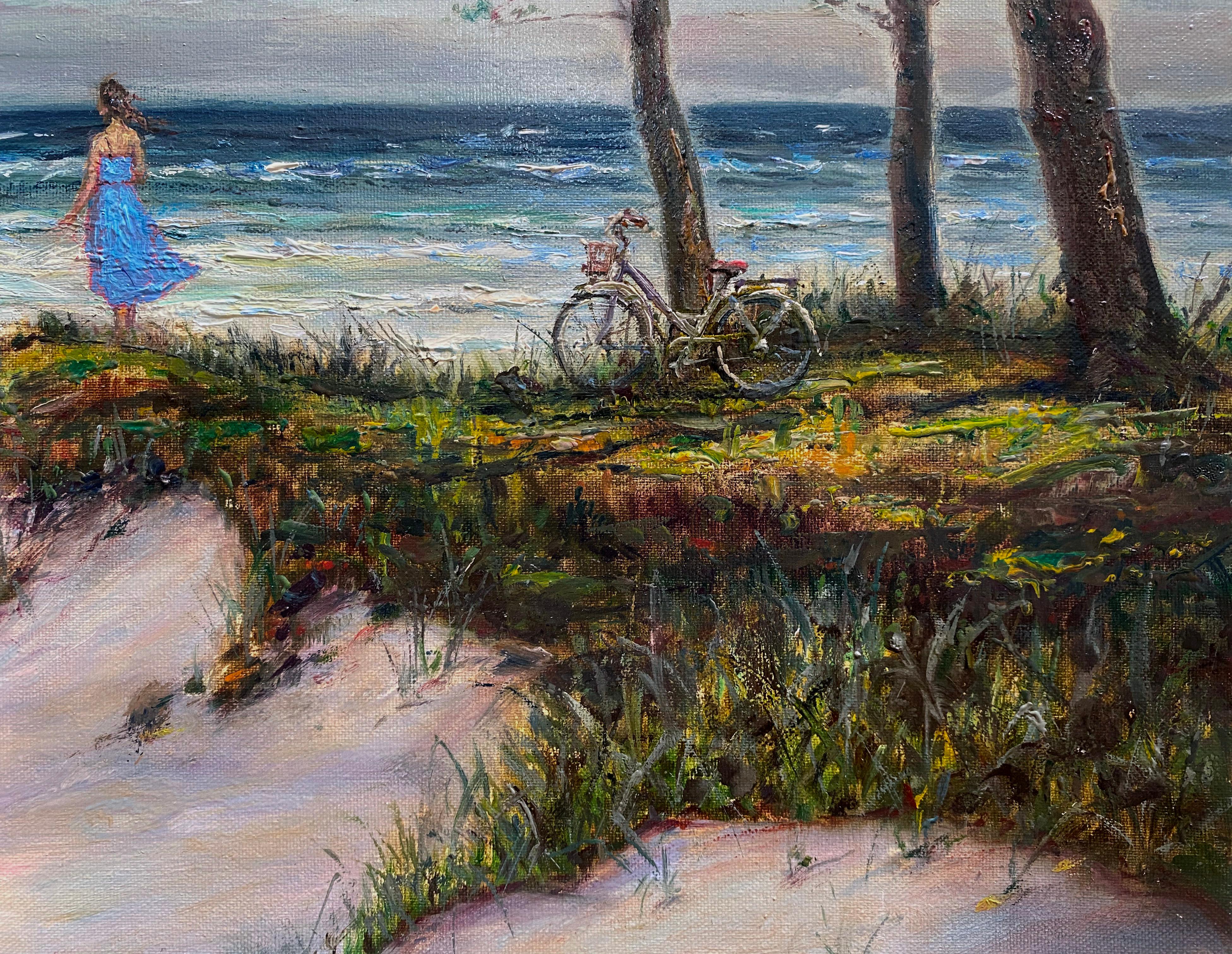 Baltic Coast  40x60 cm, canvas/oil, 2023 - Painting by Igor Maikov