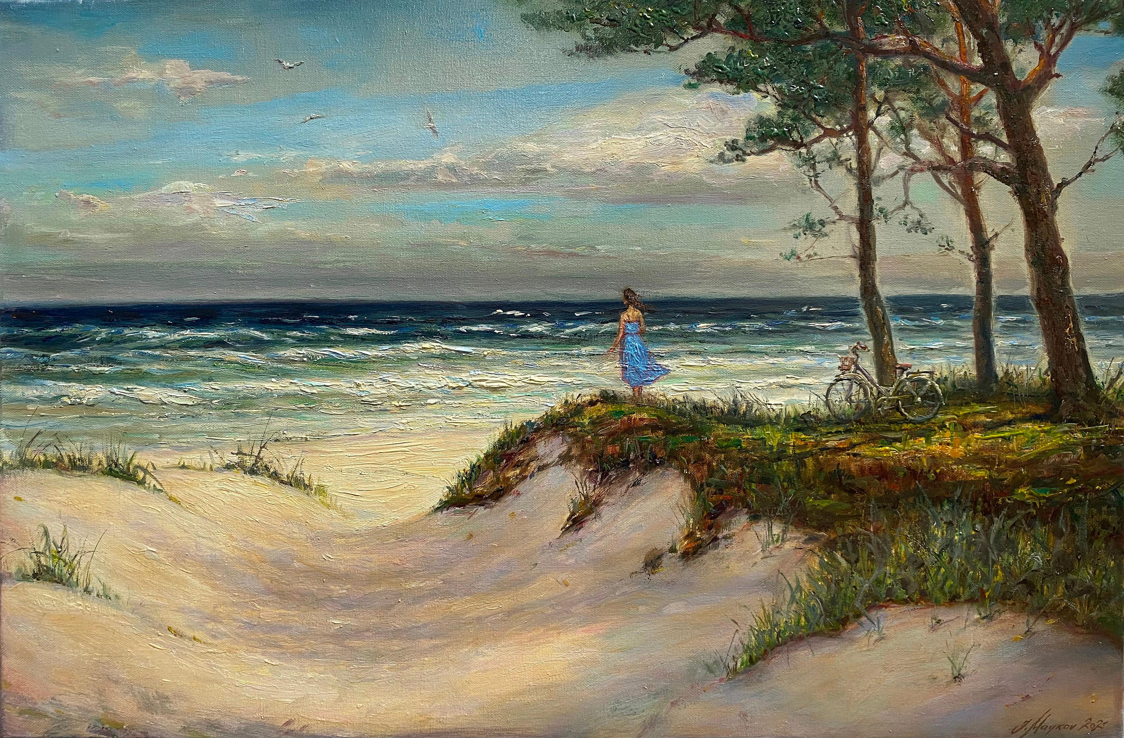 Igor Maikov Figurative Painting - Baltic Coast  40x60 cm, canvas/oil, 2023