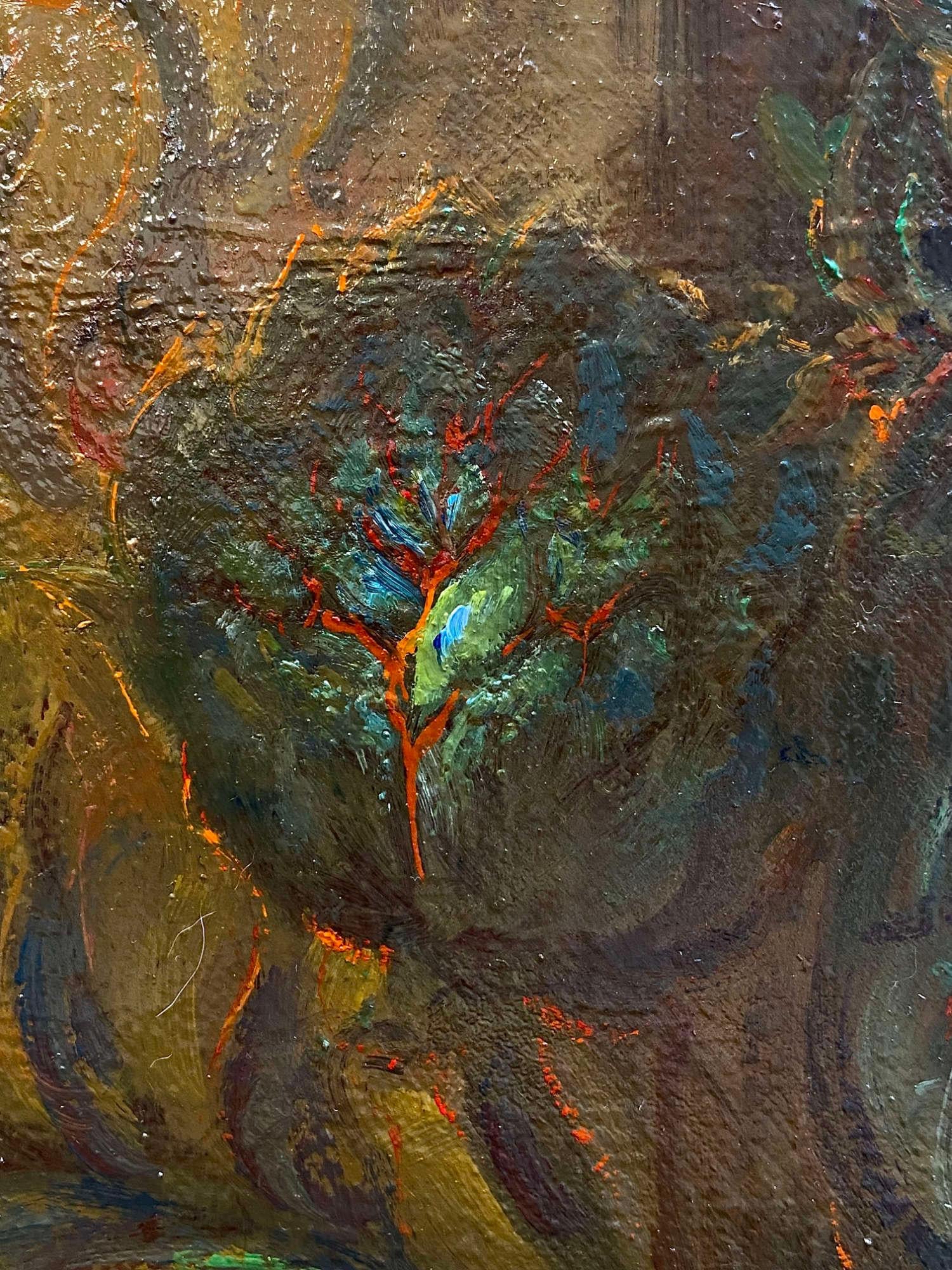 Hinter dem Schleier der Träume (Wortlaut). 1994. Leinwand, Öl, 115x53 cm im Angebot 2