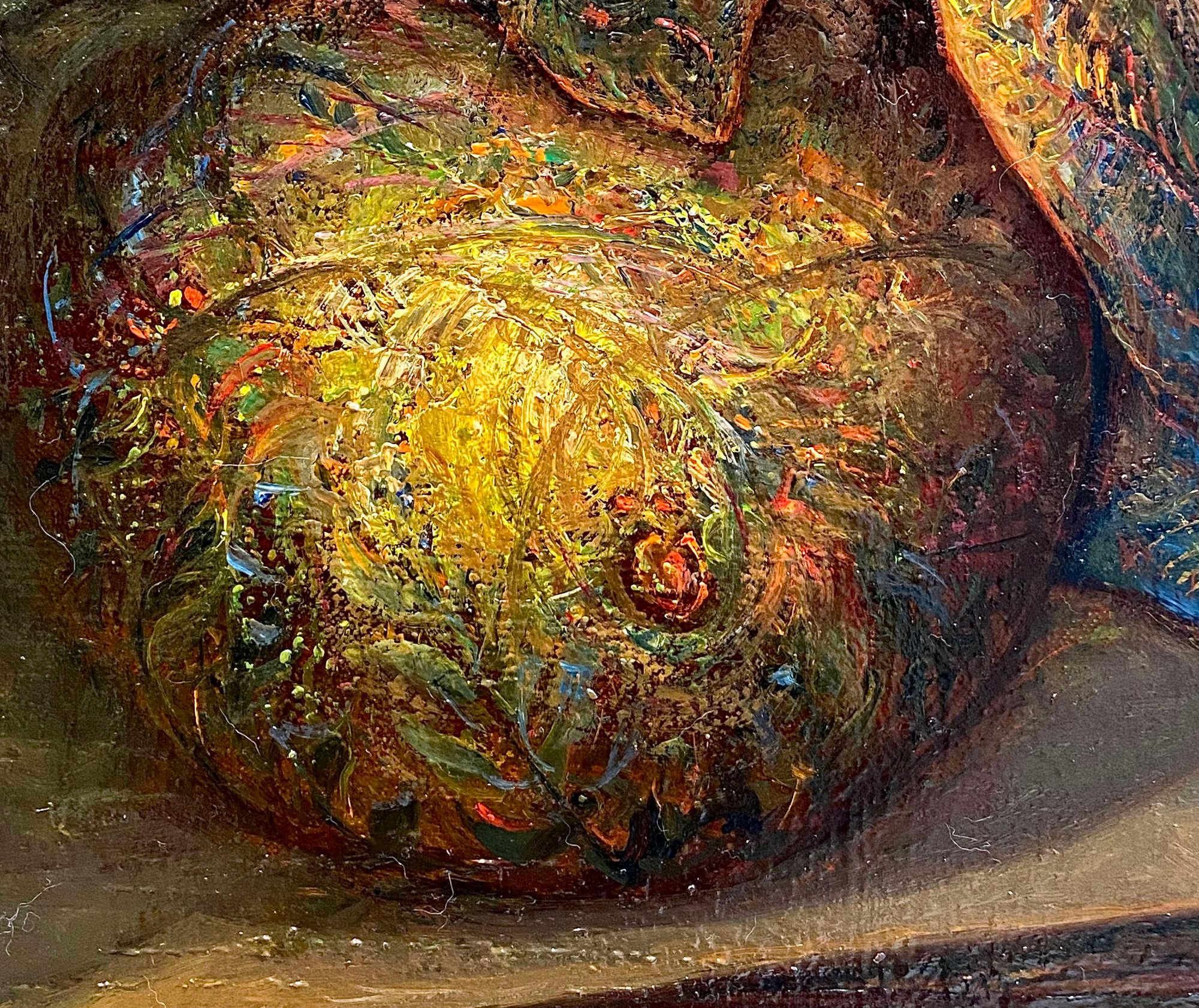 Hinter dem Schleier der Träume (Wortlaut). 1994. Leinwand, Öl, 115x53 cm im Angebot 3