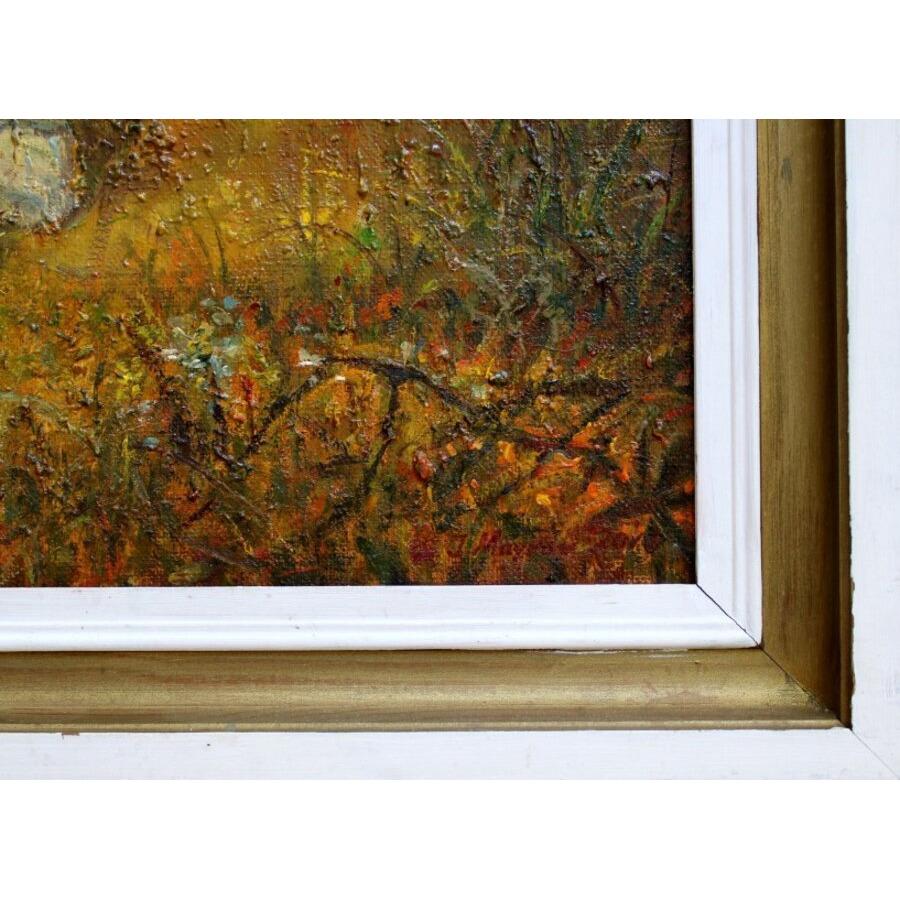 Bayas 2016, óleo sobre lienzo, 46,5x55 cm - Animal Painting Marrón de Igor Maikov