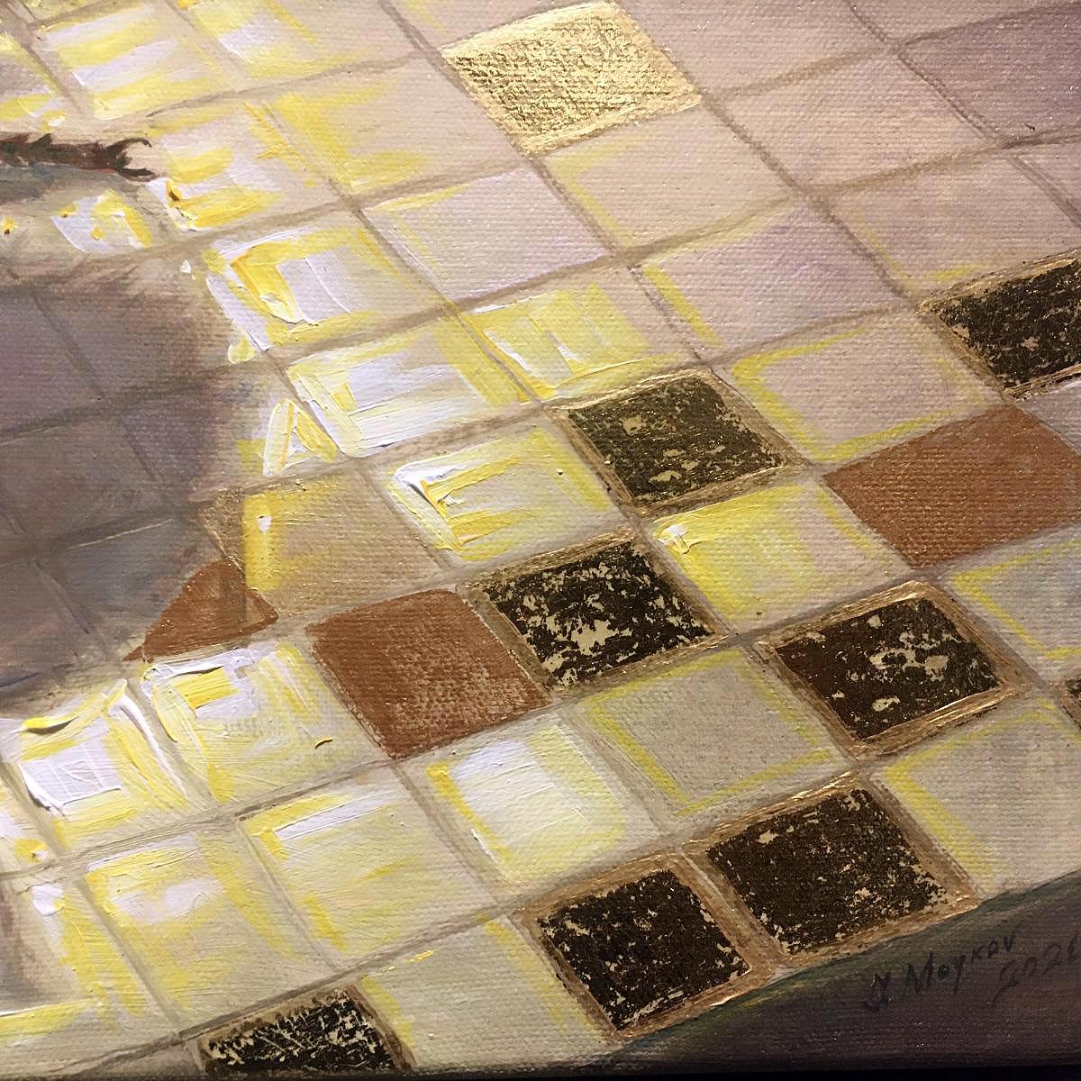 Cordiali saluti, bumblebee  olio/tela, 40x50 cm, 2021 - Painting Realismo di Igor Maikov