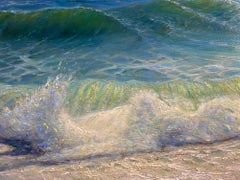 Mar Azul Negro. 2022. Lienzo, óleo, 80x100 cm