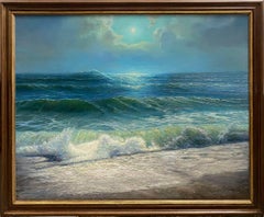 Mer noire et bleue. 2022. Toile, huile, 80x100 cm