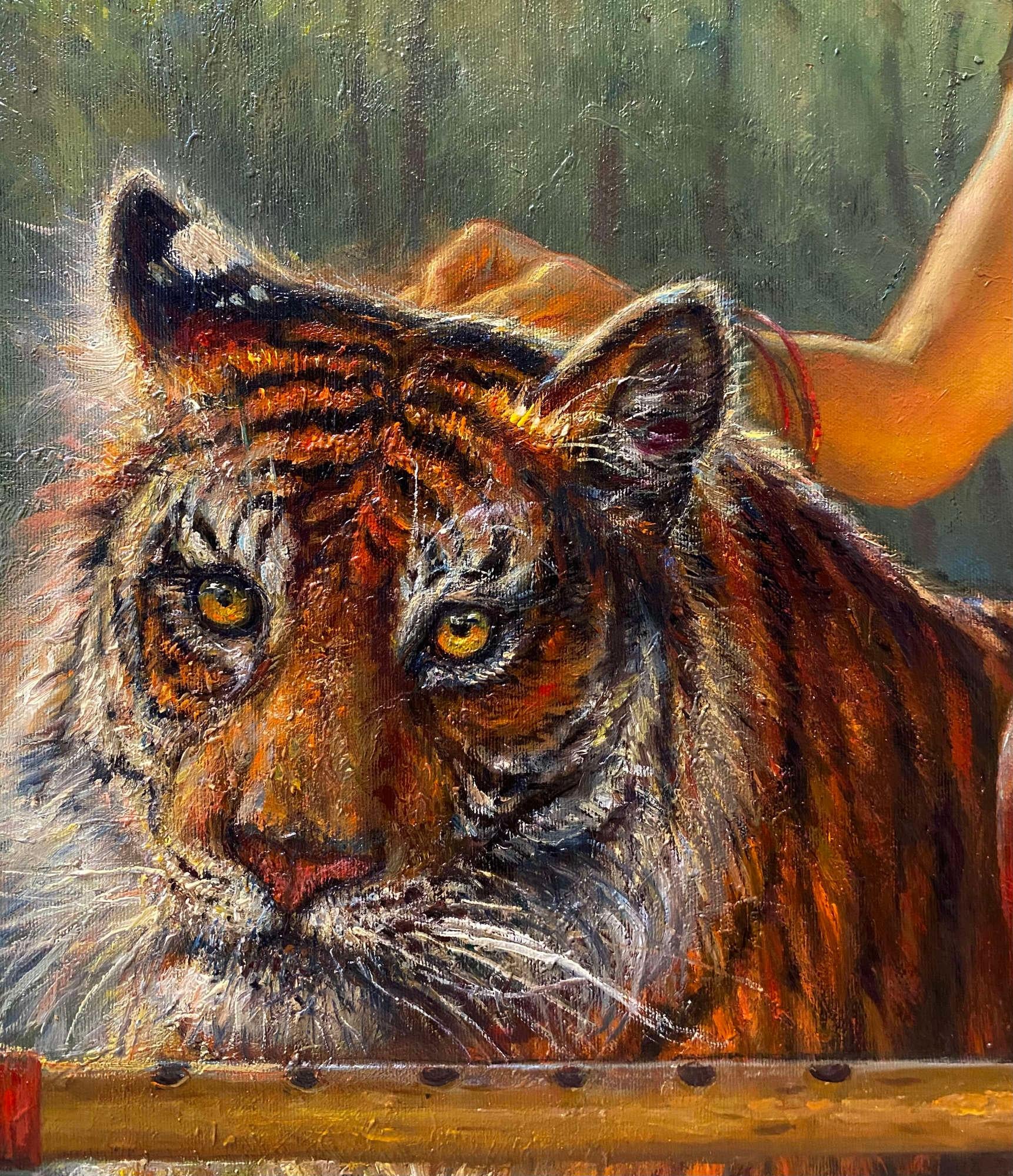 Buddha-Flöte. 1994. Leinwand, Öl, 80x106 cm im Angebot 2