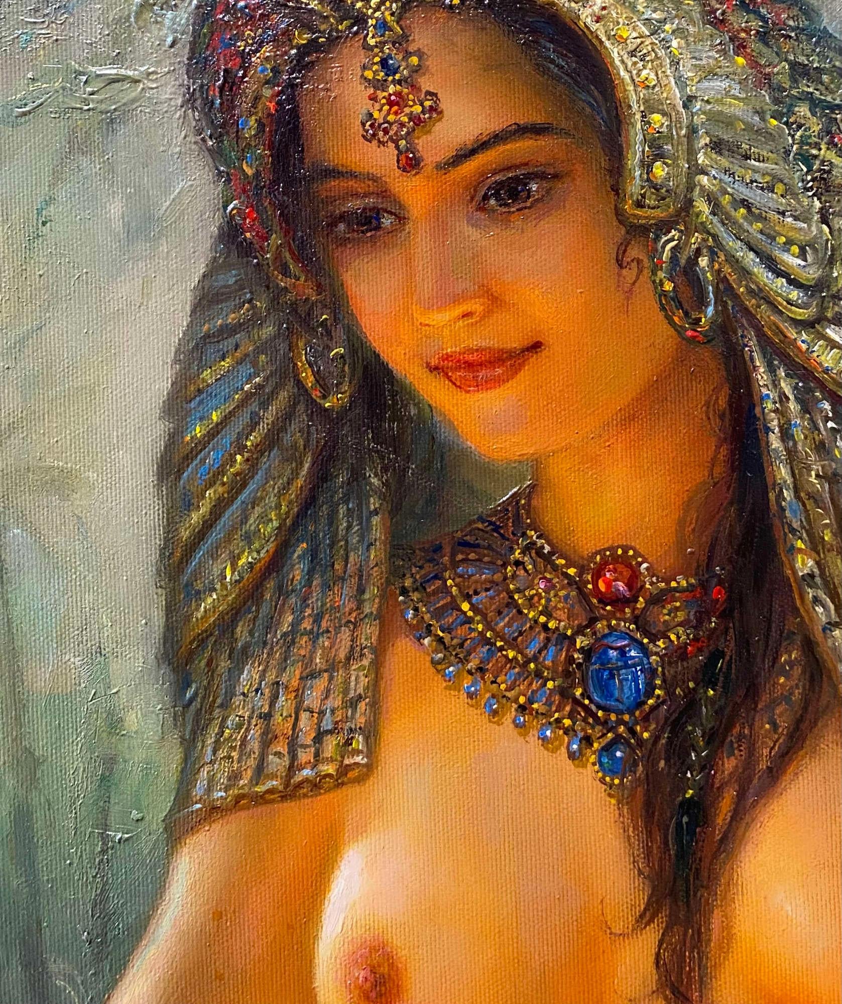 Buddha-Flöte. 1994. Leinwand, Öl, 80x106 cm im Angebot 4