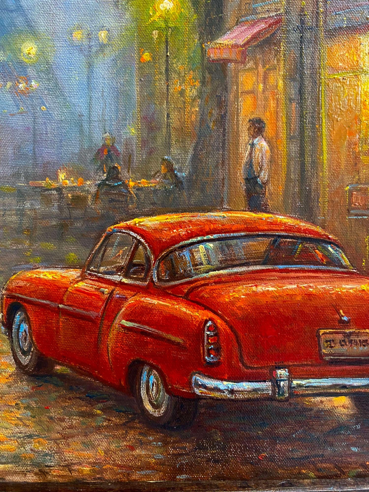 Café Parisien. 2025. Huile sur toile. 50x60 cm - Réalisme Painting par Igor Maikov