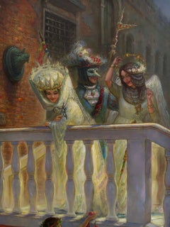 Carnevale di Venezia. 2021, oil on canvas, 140x100 cm
