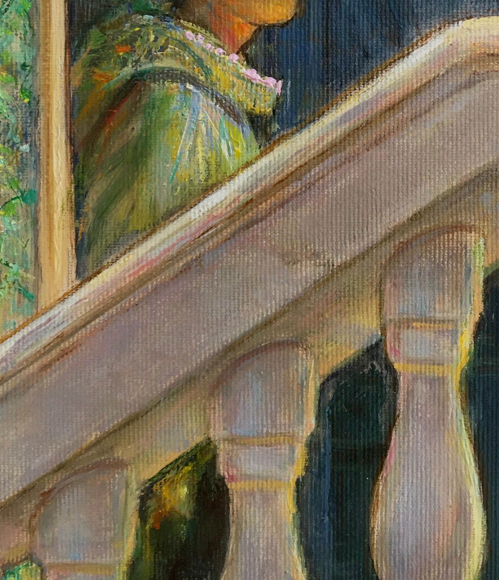 Carnevale di Venezia. 2021, olio su tela, 140x100 cm - Figurative Painting Nero di Igor Maikov