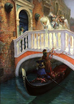 Carnevale di Venezia. 2021, olio su tela, 140x100 cm