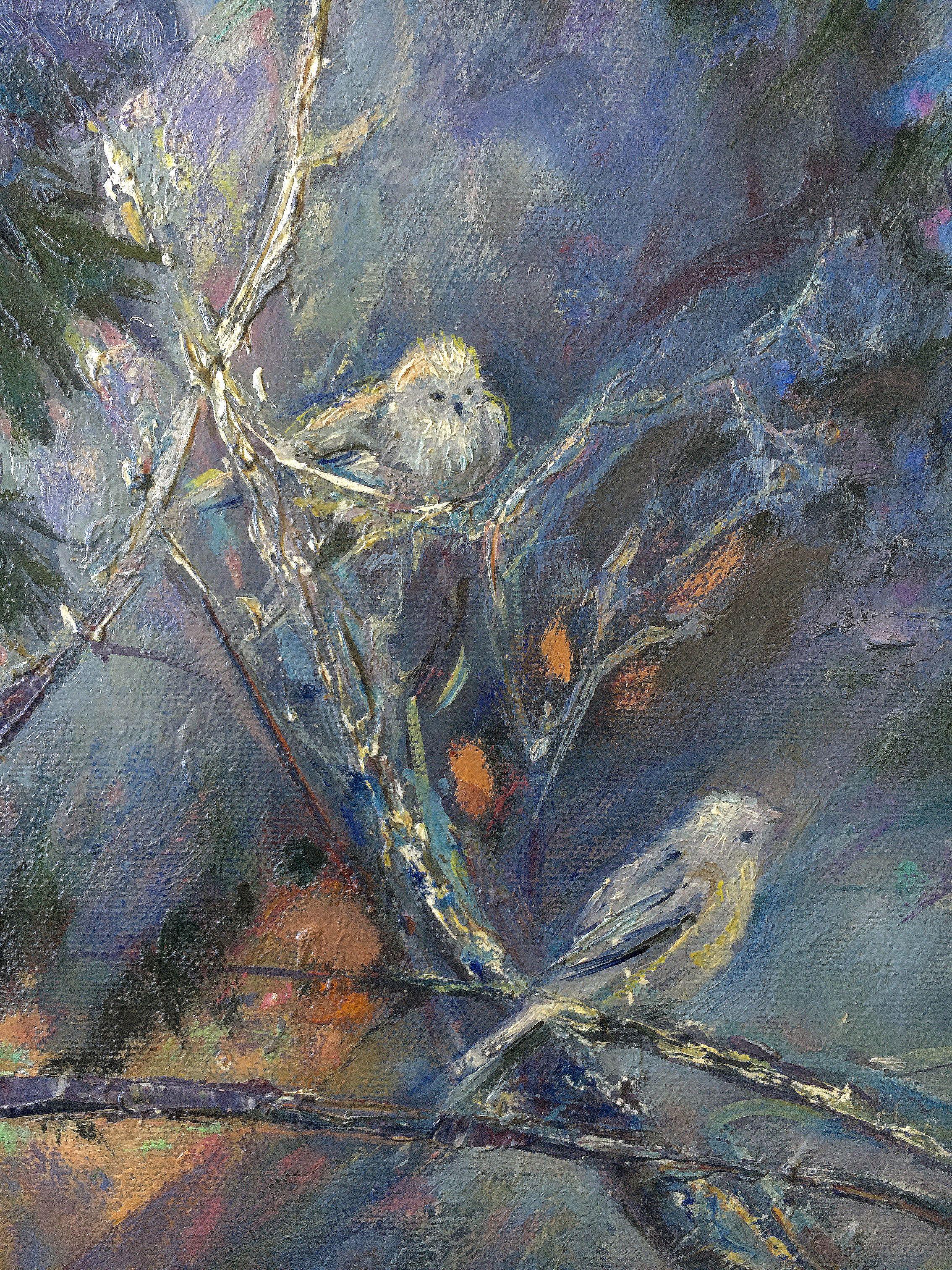 Carnevale d'inverno. Trittico. 2020, tela, olio, 70x50 cm; 70x90 cm; 70x50 cm in vendita 1
