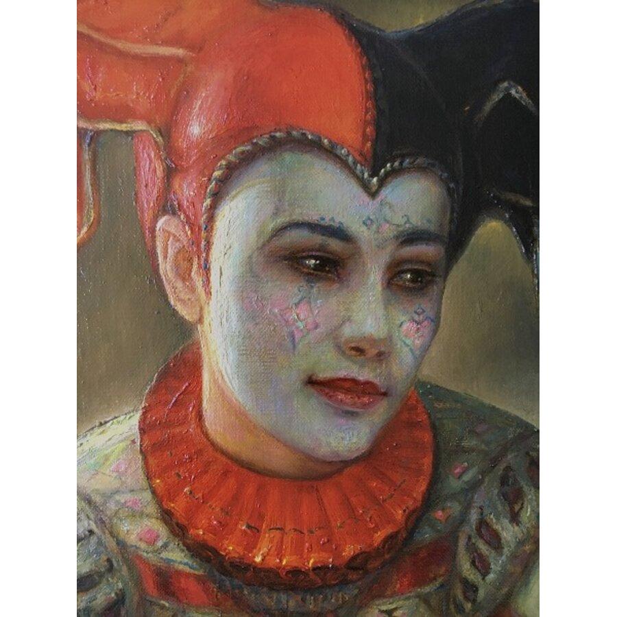 Cirkus Amali. 2012, olio su tela, 74x70 cm - Painting Realismo di Igor Maikov