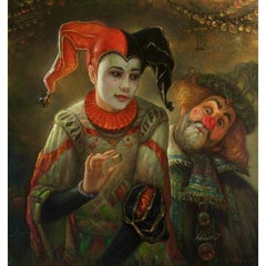 Cirkus Amali. 2012, olio su tela, 74x70 cm