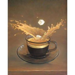 Kaffeezeit. 2022. Leinwand, Öl, 50x40 cm