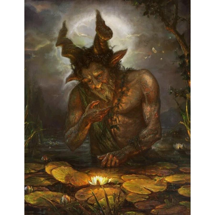 Fauno incantato. 2020, olio su tela, 90x70 cm