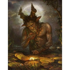 Fauno incantato. 2020, olio su tela, 90x70 cm