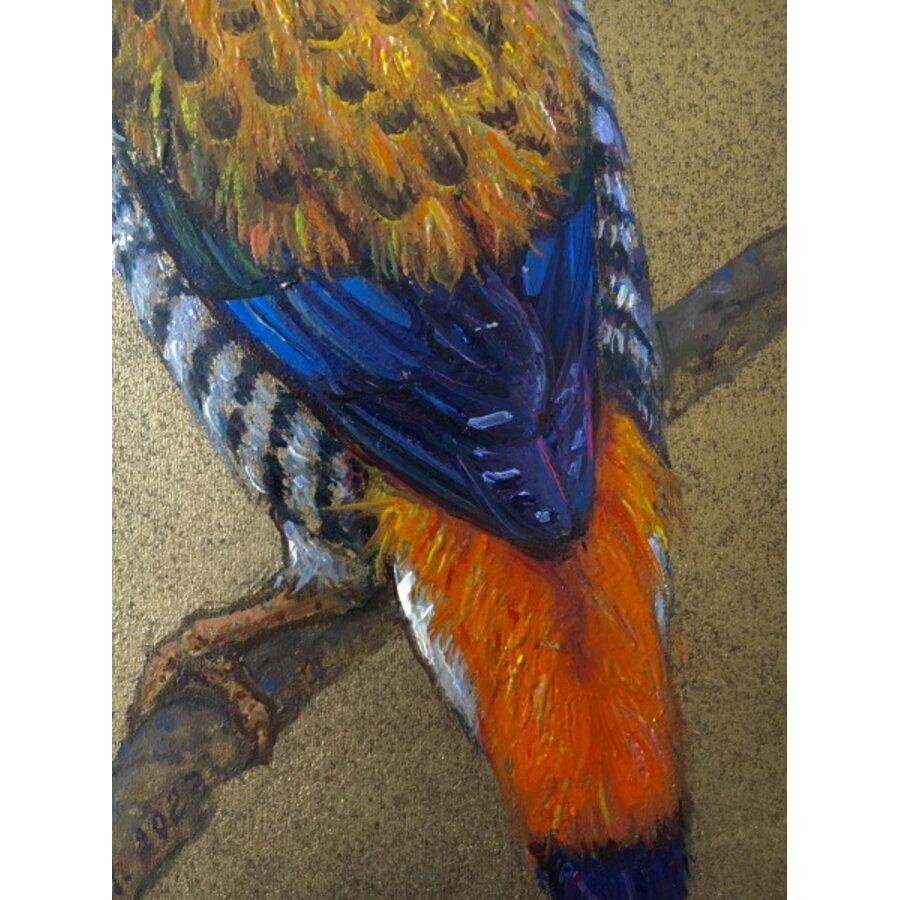 Exotic Birds. 2023, oil on canvas, diptych, 30x24 cm 1