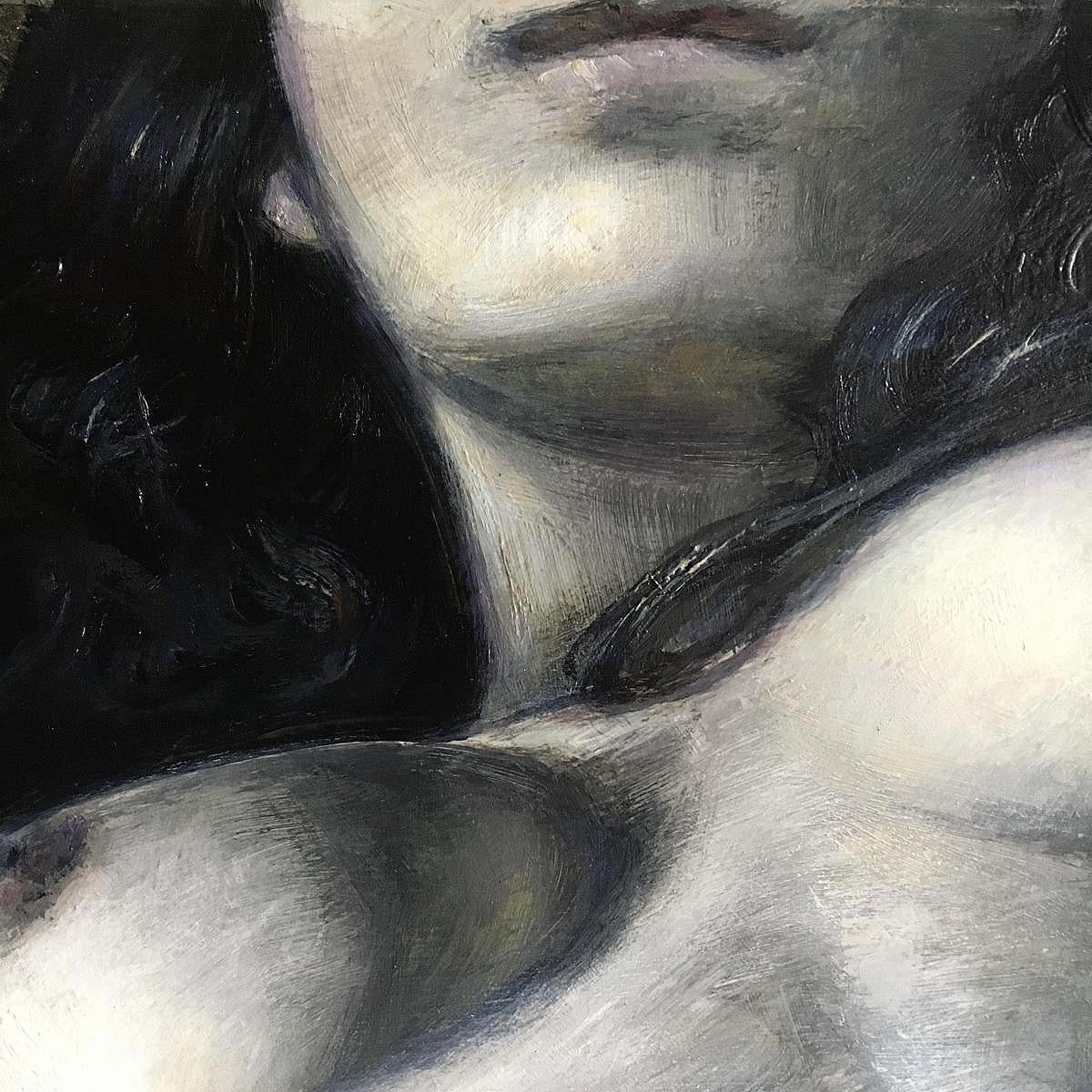 Sentimento  90x80 cm, pannello rigido/media mista, 2021 - Painting di Igor Maikov